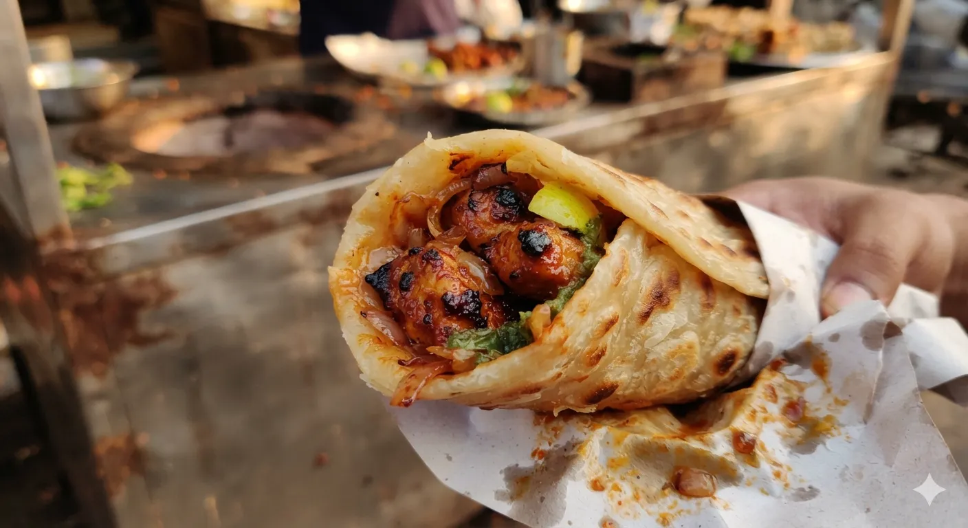 Chaap Tikka Roll