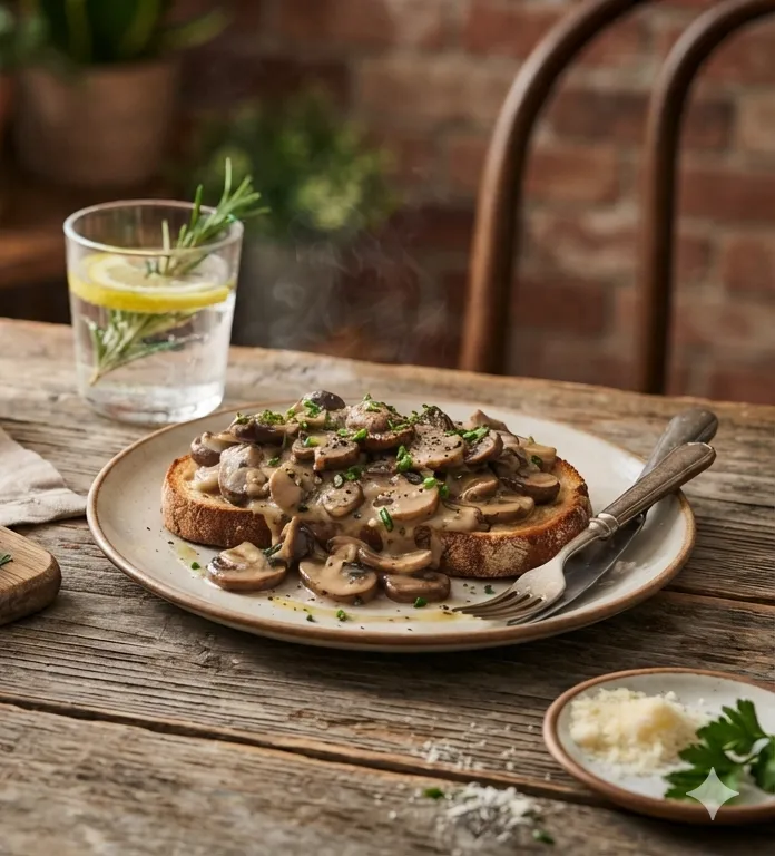 Cream Mushroom Toast