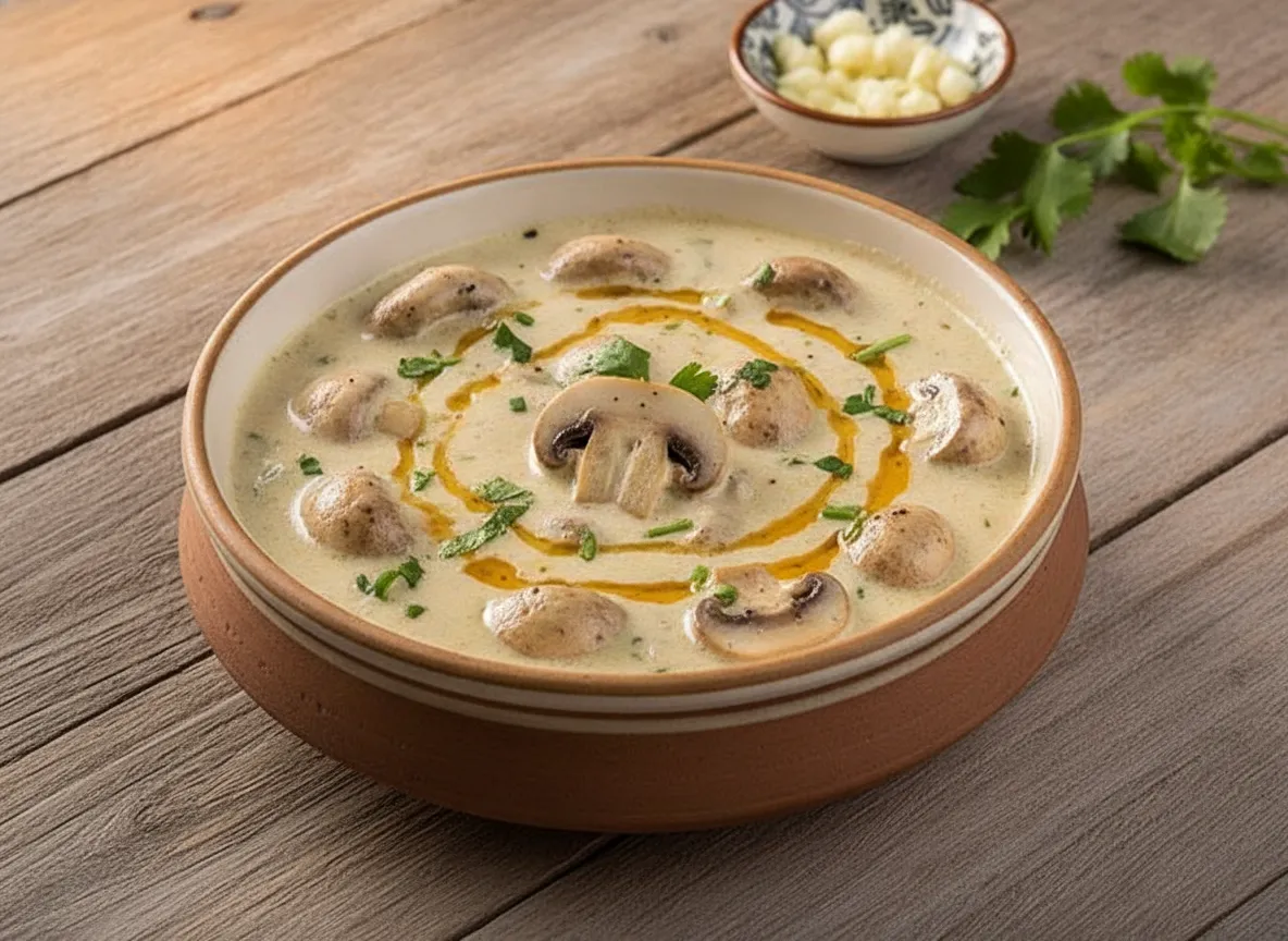 Garlic Mushroom Malai