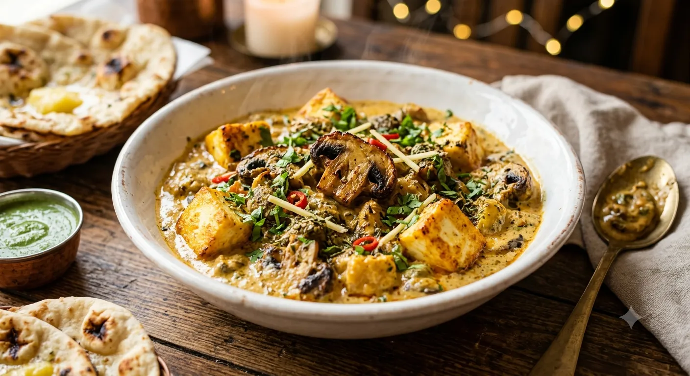 Ishwar Malai Mushroom Paneer Mix