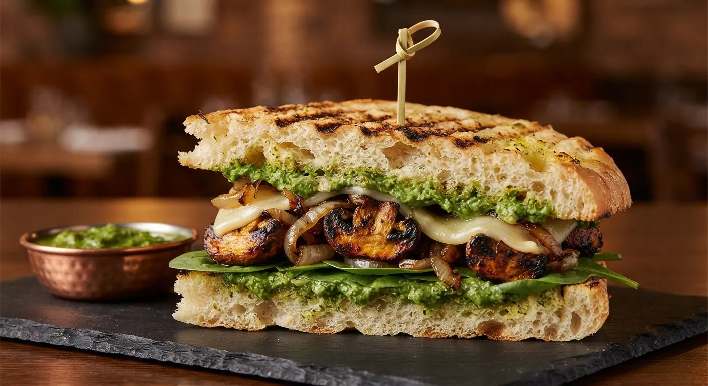 Mushroom Tikka Sandwich
