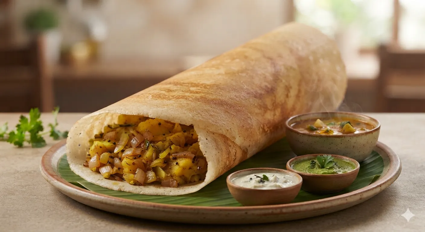 Onion Masala Dosa