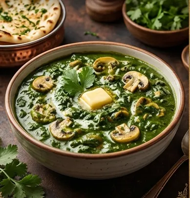 Palak Mushroom