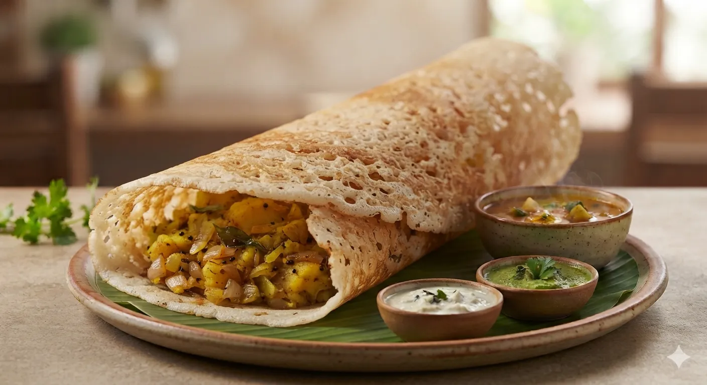 Rawa Masala Dosa