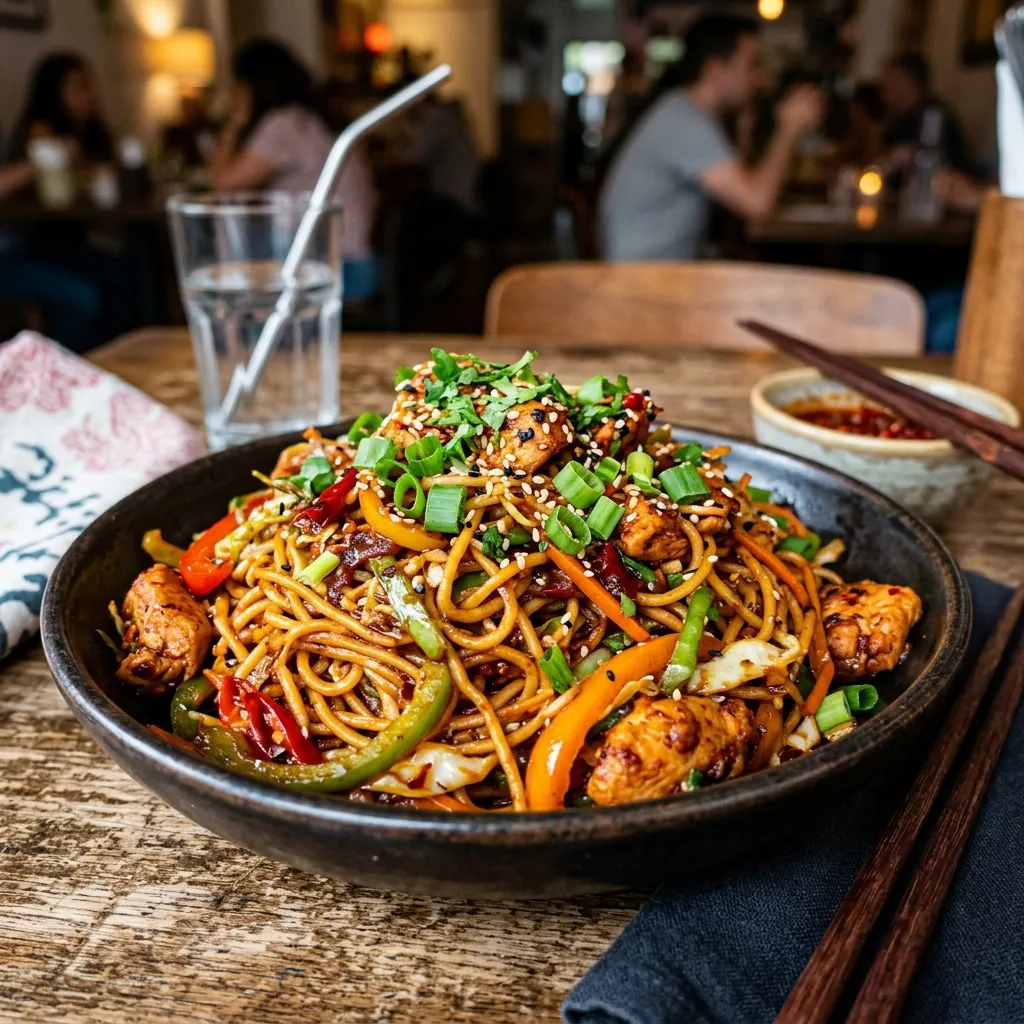 Wok Tossed Spicy Noodles